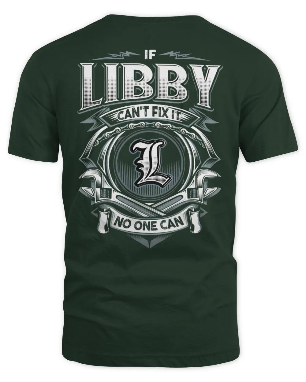 LIBBY AP81-K4-626 - Personalized Ahmed Quote Apparel “If Ahmed Can't Fix It, No One Can” - Unisex Standard T-Shirt - Forest Green