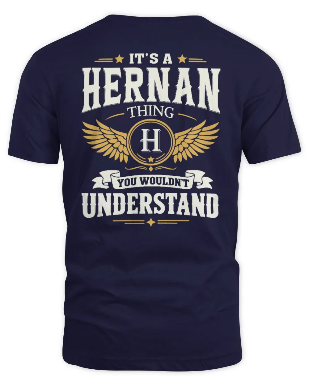 HERNAN KT06-M008 It’s a [NAME] Thing – You Wouldn’t Understand | Personalized Vintage T-Shirt - Unisex Standard T-Shirt - Navy