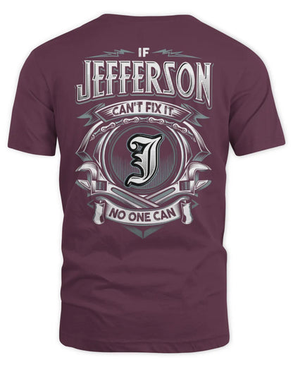 JEFFERSON AP81-K4-626 - Personalized Ahmed Quote Apparel “If Ahmed Can't Fix It, No One Can” - Unisex Standard T-Shirt - Maroon