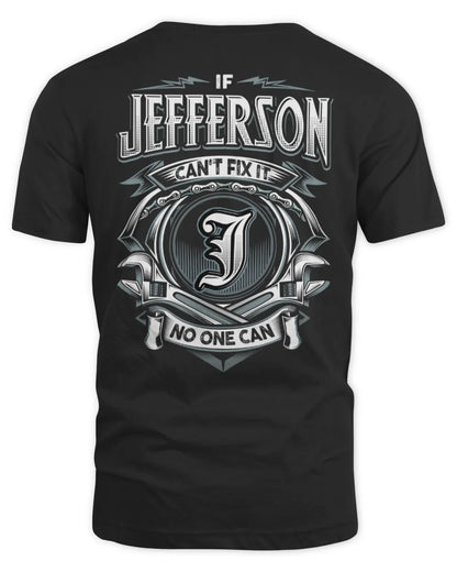 JEFFERSON AP81-K4-626 - Personalized Ahmed Quote Apparel “If Ahmed Can't Fix It, No One Can” - Unisex Standard T-Shirt - Black
