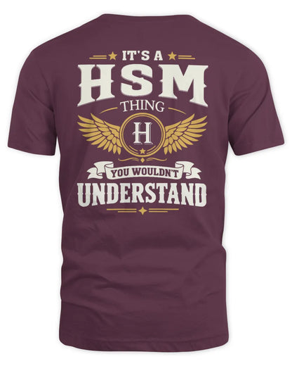 HSM KT06-M008 It’s a [NAME] Thing – You Wouldn’t Understand | Personalized Vintage T-Shirt - Unisex Standard T-Shirt - Maroon
