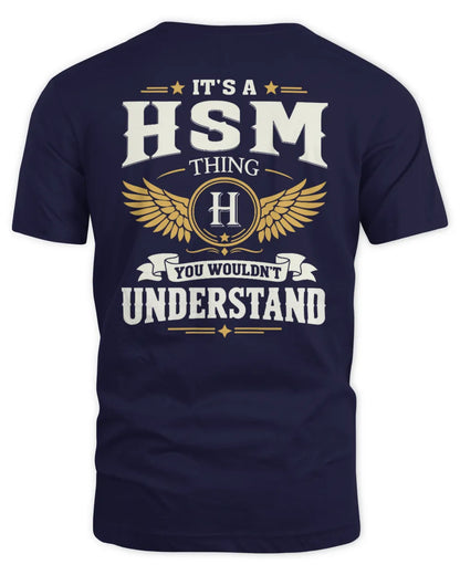 HSM KT06-M008 It’s a [NAME] Thing – You Wouldn’t Understand | Personalized Vintage T-Shirt - Unisex Standard T-Shirt - Navy