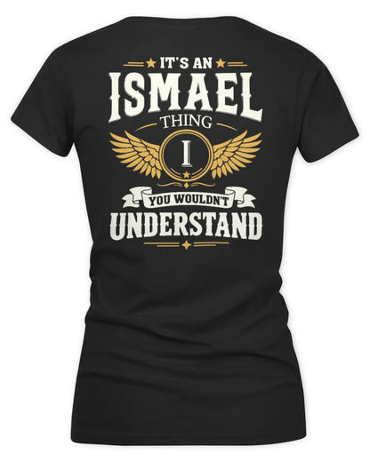 ISMAEL KT06-M008 It’s a [NAME] Thing – You Wouldn’t Understand | Personalized Vintage T-Shirt - Women's V-Neck T-Shirt - Black