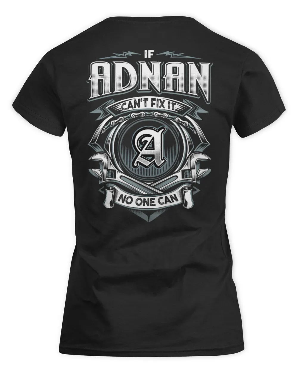 ADNAN AP81-K4-626 - Personalized Ahmed Quote Apparel “If Ahmed Can't Fix It, No One Can” - Women's Standard T-Shirt - Black