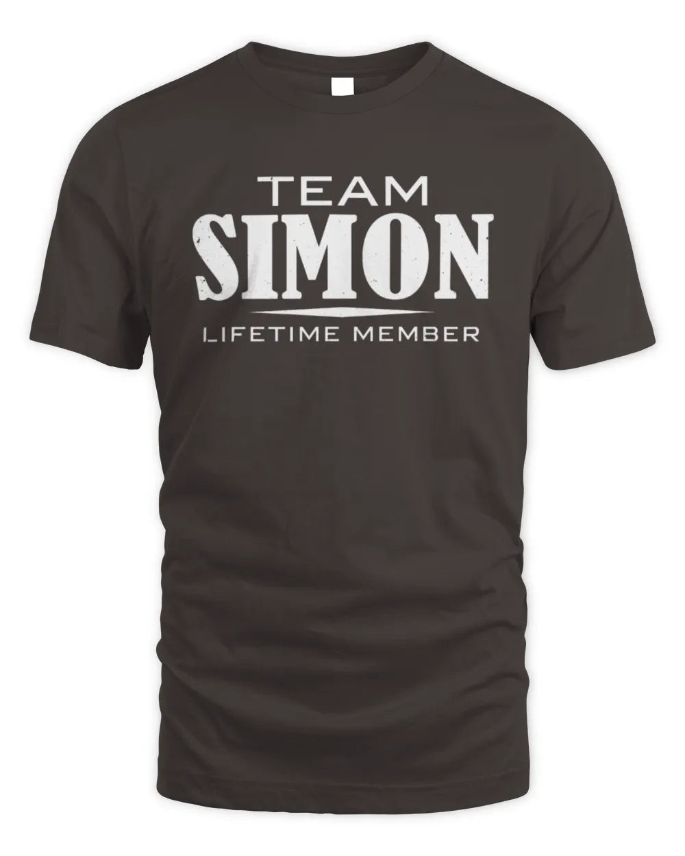 SIMON BL62-K4-128 - Personalized “Team AARON Lifetime Member” - Unisex Standard T-Shirt - Black