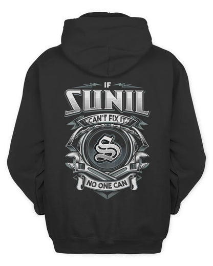 SUNIL AP81-K4-626 - Personalized Ahmed Quote Apparel “If Ahmed Can't Fix It, No One Can” - Unisex Hoodie - Black