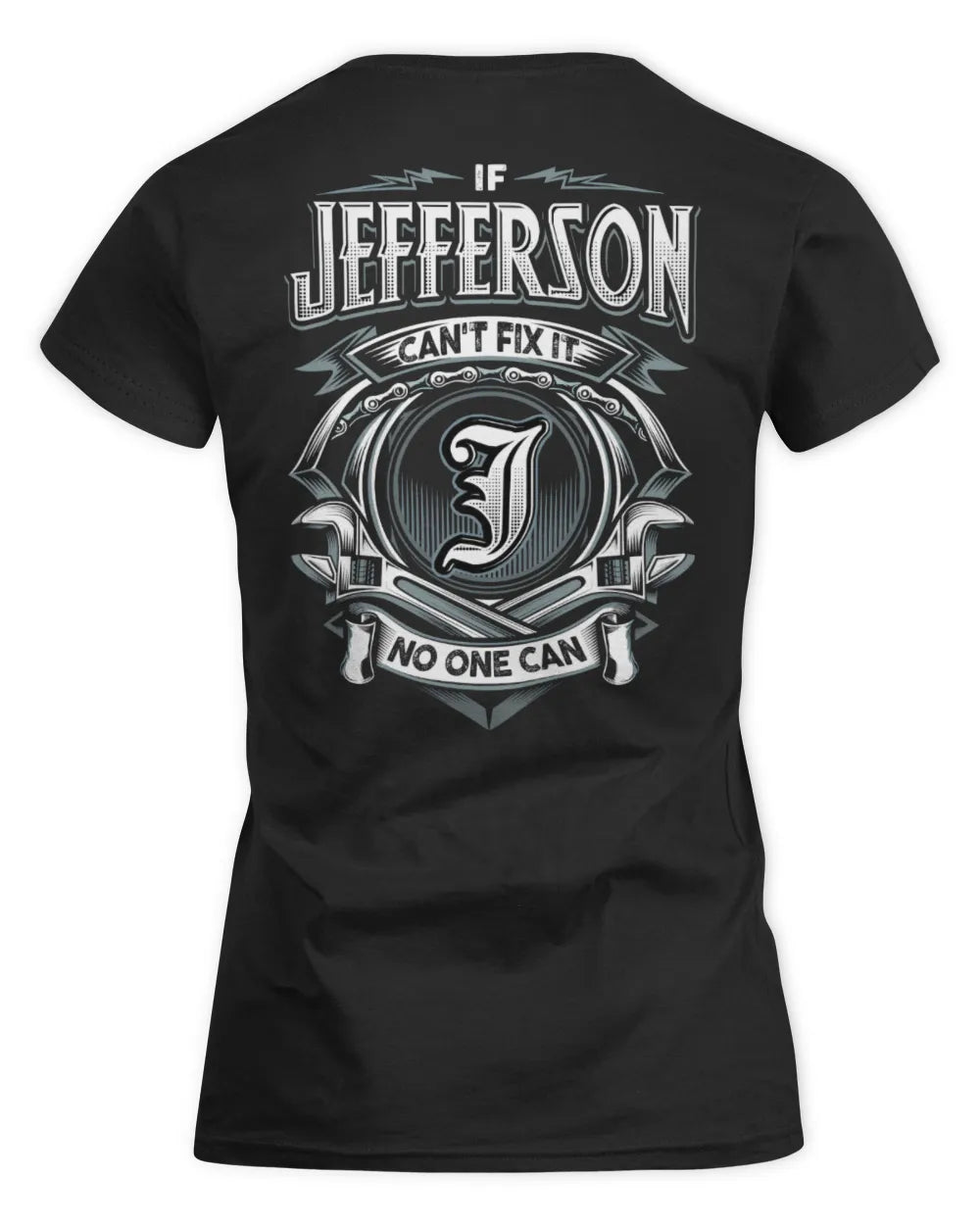 JEFFERSON AP81-K4-626 - Personalized Ahmed Quote Apparel “If Ahmed Can't Fix It, No One Can” - Women's Standard T-Shirt - Black