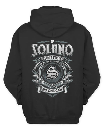 SOLANO AP81-K4-626 - Personalized Ahmed Quote Apparel “If Ahmed Can't Fix It, No One Can” - Unisex Hoodie - Black