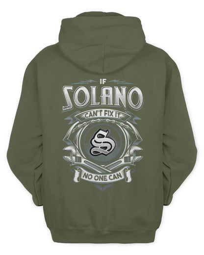 SOLANO AP81-K4-626 - Personalized Ahmed Quote Apparel “If Ahmed Can't Fix It, No One Can” - Unisex Hoodie - Military Green