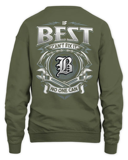 BEST AP81-K4-626 - Personalized Ahmed Quote Apparel “If Ahmed Can't Fix It, No One Can” - Unisex Sweatshirt - Military Green