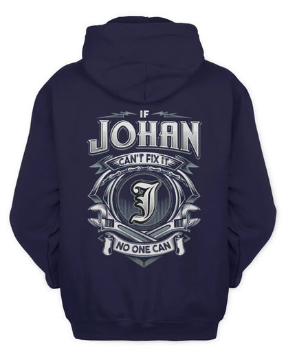 JOHAN AP81-K4-626 - Personalized Ahmed Quote Apparel “If Ahmed Can't Fix It, No One Can” - Unisex Hoodie - Navy
