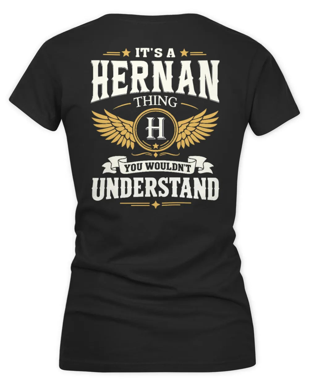 HERNAN KT06-M008 It’s a [NAME] Thing – You Wouldn’t Understand | Personalized Vintage T-Shirt - Women's V-Neck T-Shirt - Black