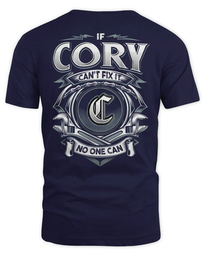 CORY AP81-K4-626 - Personalized Ahmed Quote Apparel “If Ahmed Can't Fix It, No One Can” - Unisex Standard T-Shirt - Navy