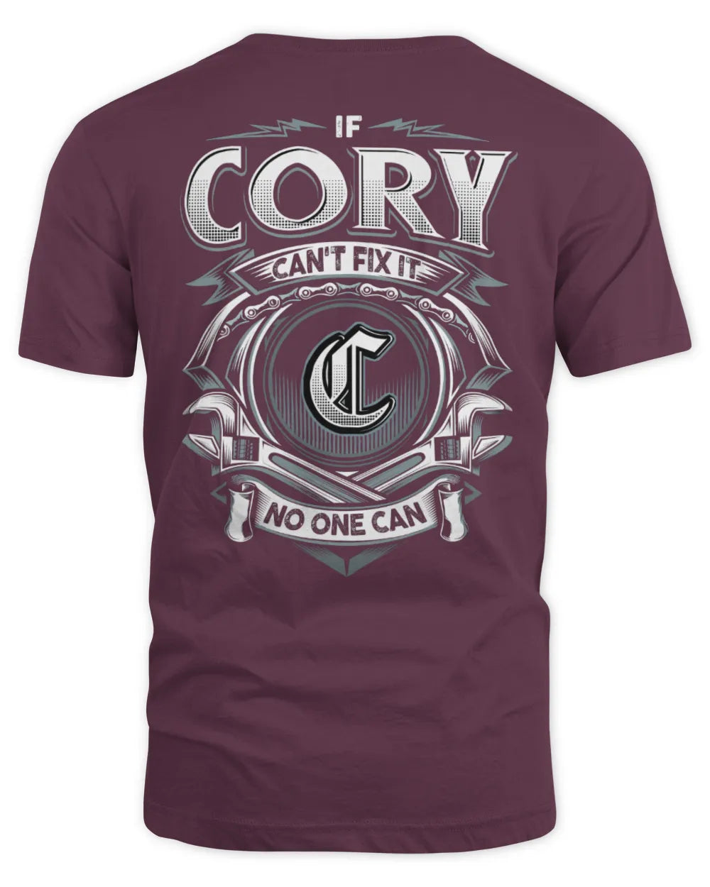 CORY AP81-K4-626 - Personalized Ahmed Quote Apparel “If Ahmed Can't Fix It, No One Can” - Unisex Standard T-Shirt - Maroon