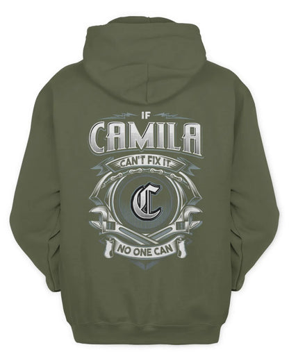 CAMILA AP81-K4-626 - Personalized Ahmed Quote Apparel “If Ahmed Can't Fix It, No One Can” - Unisex Hoodie - Military Green