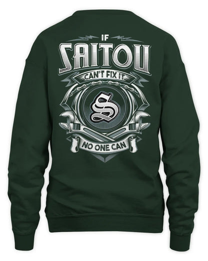 SAITOU AP81-K4-626 - Personalized Ahmed Quote Apparel “If Ahmed Can't Fix It, No One Can” - Unisex Sweatshirt - Forest Green