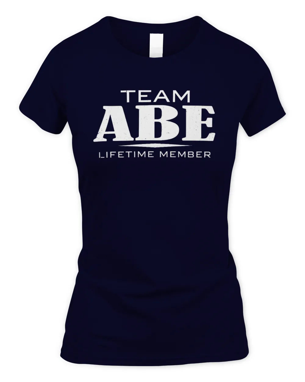 ABE BL62-K4-128 - Personalized “Team NAME Lifetime Member” - Women's Standard T-Shirt - Navy