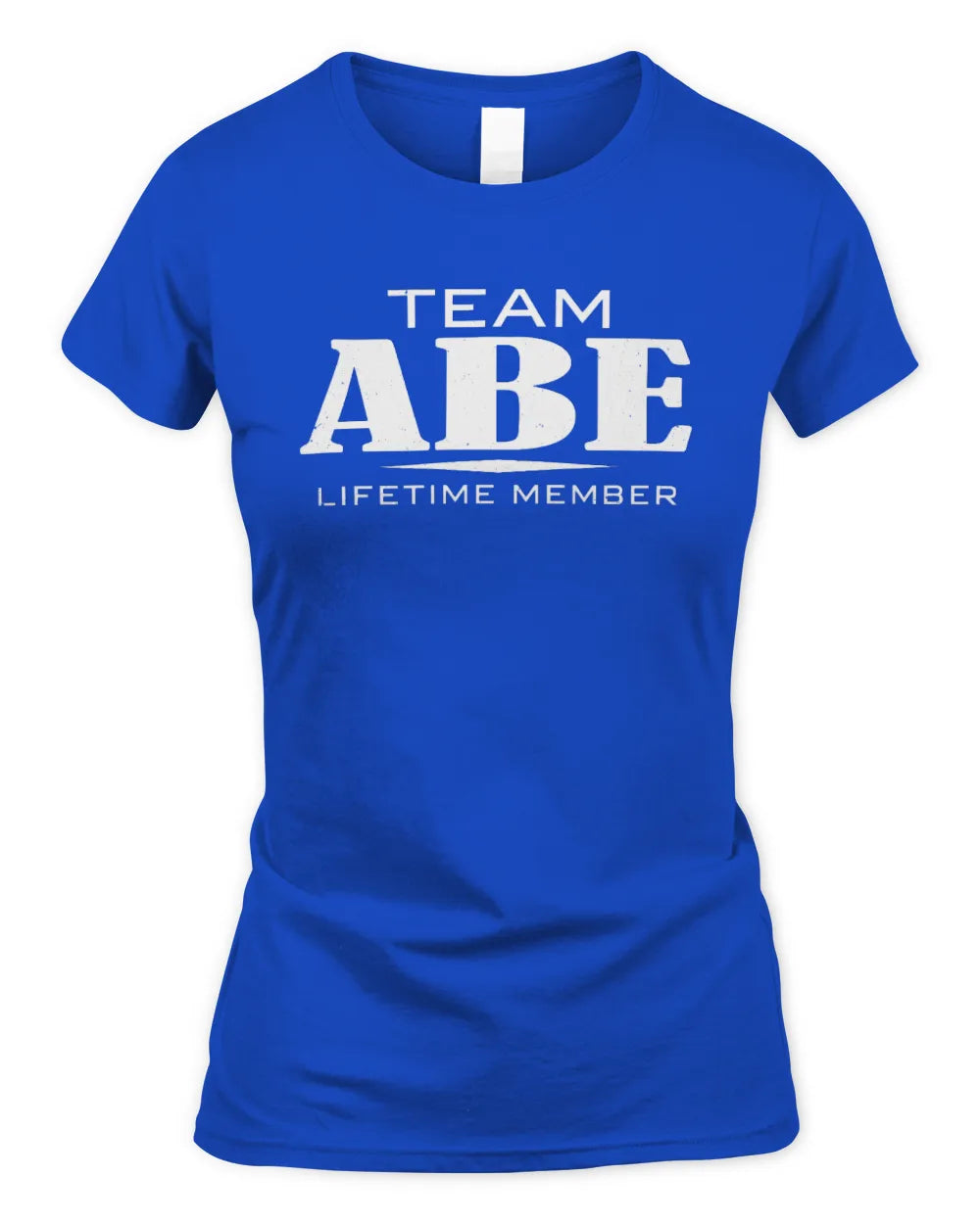 ABE BL62-K4-128 - Personalized “Team NAME Lifetime Member” - Women's Standard T-Shirt - Royal