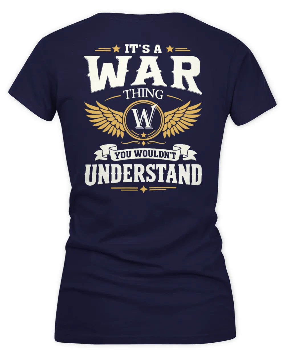 WAR KT06-M008 It’s a [NAME] Thing – You Wouldn’t Understand | Personalized Vintage T-Shirt - Women's V-Neck T-Shirt - Navy