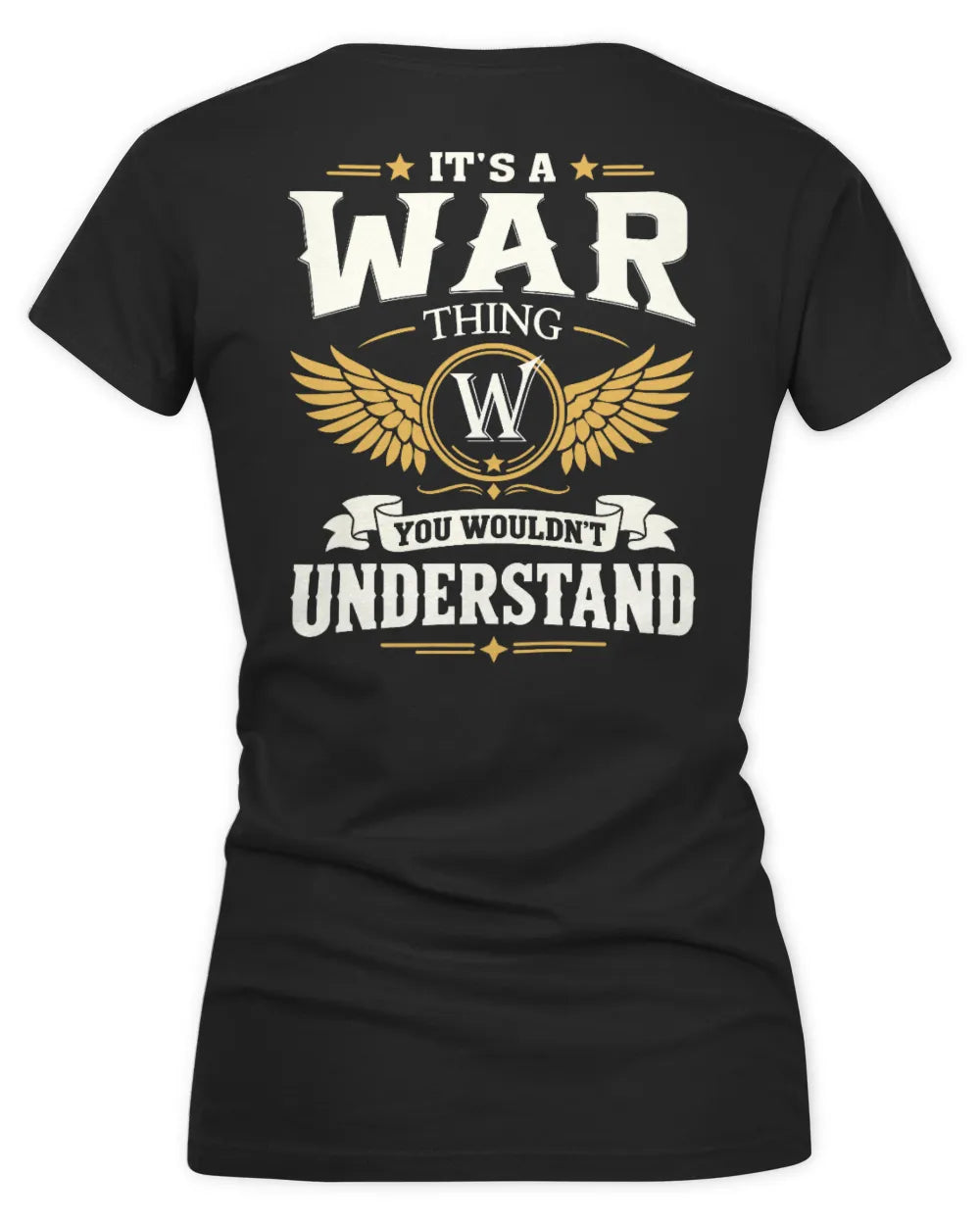WAR KT06-M008 It’s a [NAME] Thing – You Wouldn’t Understand | Personalized Vintage T-Shirt - Women's V-Neck T-Shirt - Black