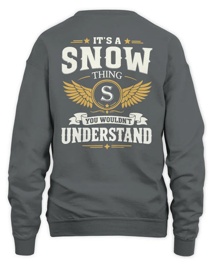 SNOW KT06-M008 It’s a [NAME] Thing – You Wouldn’t Understand | Personalized Vintage T-Shirt - Unisex Sweatshirt - Charcoal