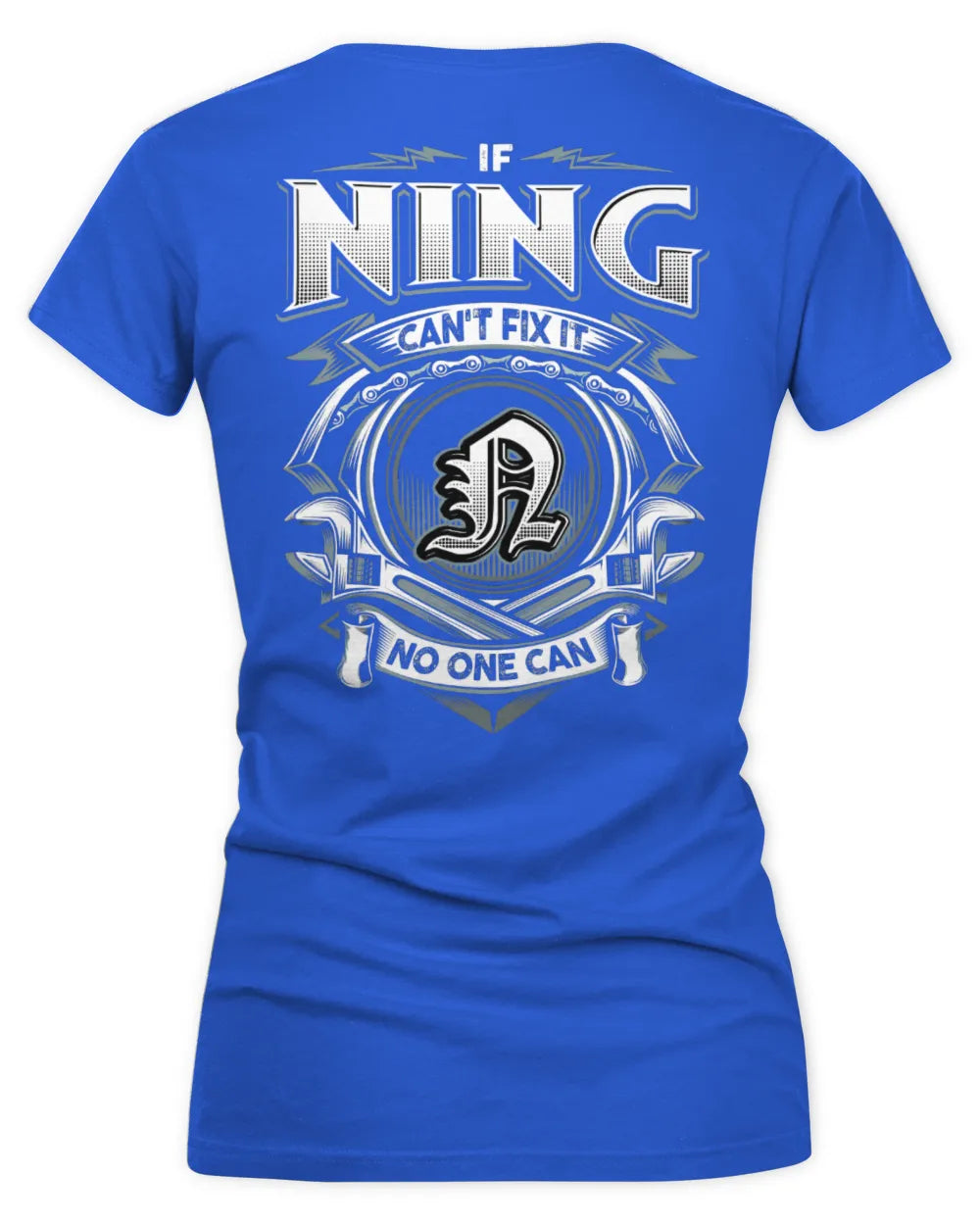NING AP81-K4-626 - Personalized Ahmed Quote Apparel “If Ahmed Can't Fix It, No One Can” - Women's V-Neck T-Shirt - Royal