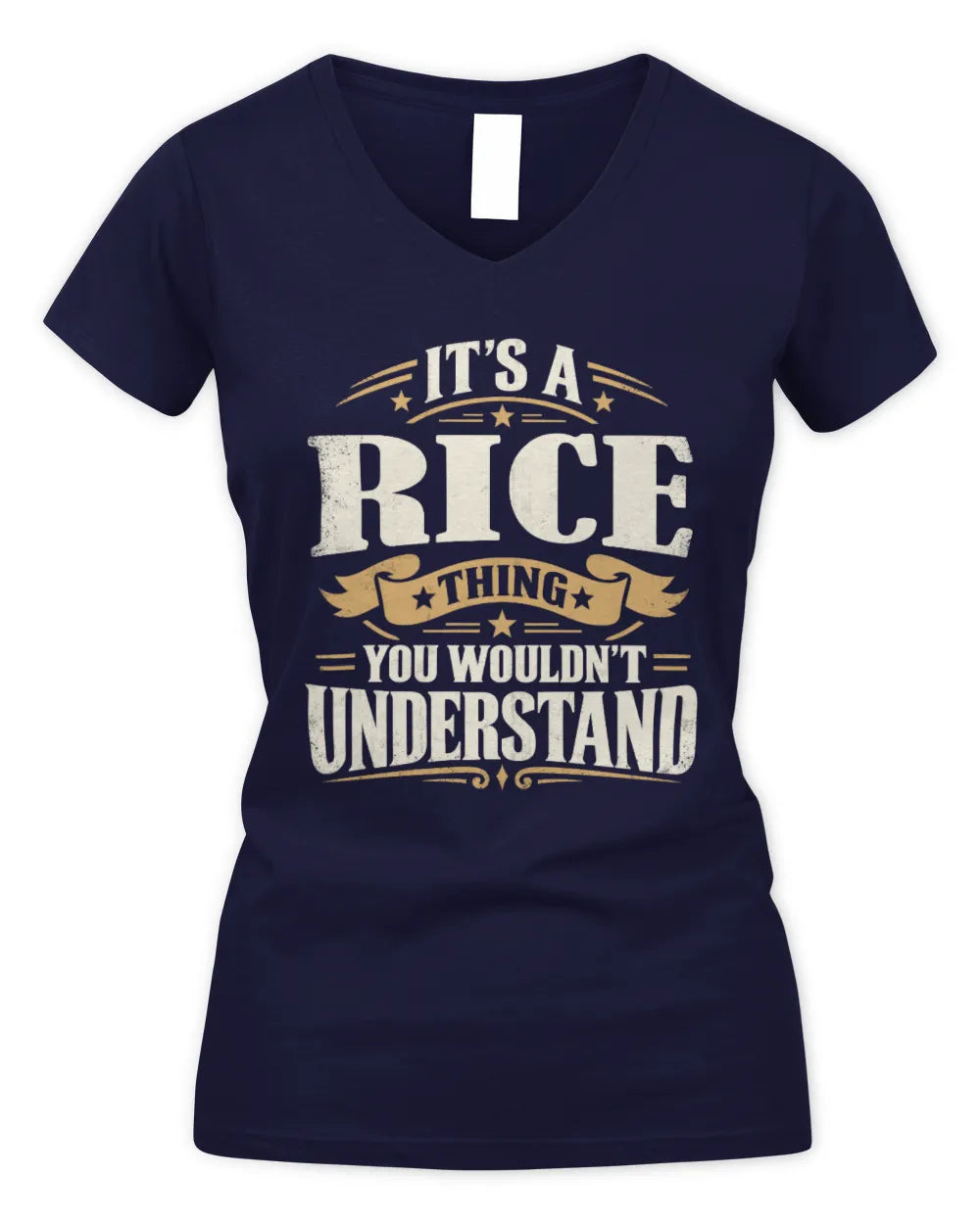 RICE P08 TH51 - Personalized “It’s a/an [NAME] Thing – You Wouldn’t Understand” Shirt - Women's V-Neck T-Shirt - Navy