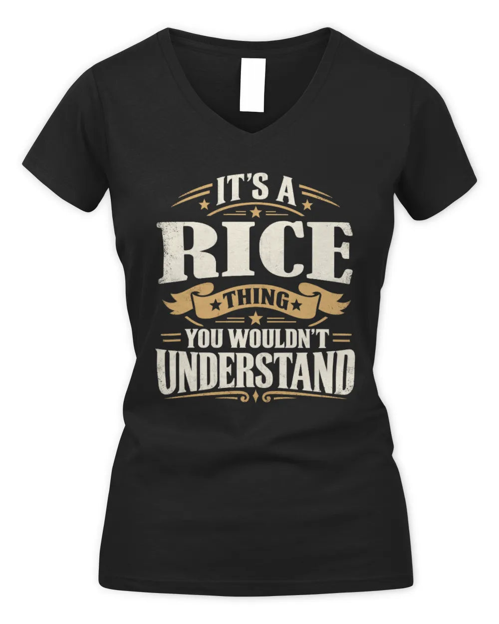 RICE P08 TH51 - Personalized “It’s a/an [NAME] Thing – You Wouldn’t Understand” Shirt - Women's V-Neck T-Shirt - Black