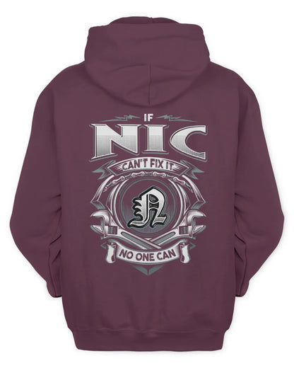 NIC AP81-K4-626 - Personalized Ahmed Quote Apparel “If Ahmed Can't Fix It, No One Can” - Unisex Hoodie - Maroon