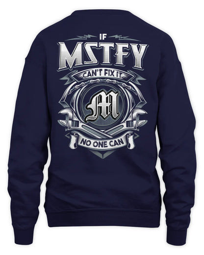 MSTFY AP81-K4-626 - Personalized Ahmed Quote Apparel “If Ahmed Can't Fix It, No One Can” - Unisex Sweatshirt - Navy