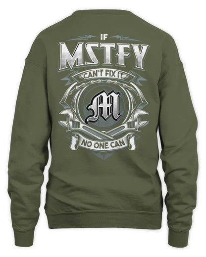 MSTFY AP81-K4-626 - Personalized Ahmed Quote Apparel “If Ahmed Can't Fix It, No One Can” - Unisex Sweatshirt - Military Green