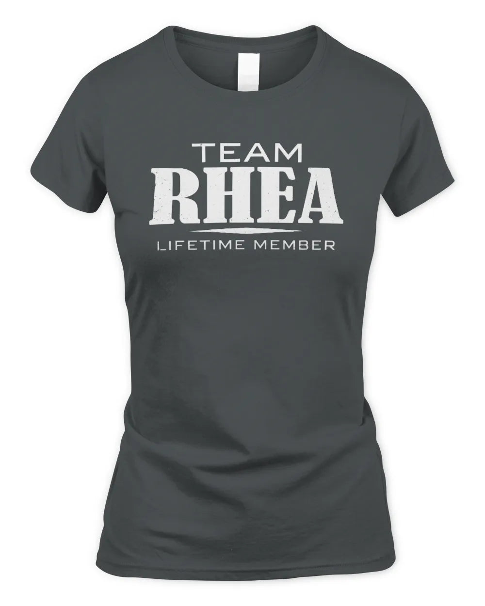 RHEA BL62-K4-128 - Personalized “Team NAME Lifetime Member” - Women's Standard T-Shirt - Charcoal