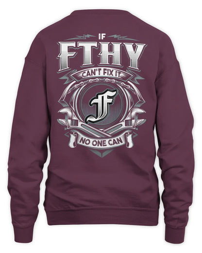 FTHY AP81-K4-626 - Personalized Ahmed Quote Apparel “If Ahmed Can't Fix It, No One Can” - Unisex Sweatshirt - Maroon