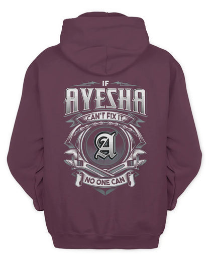 AYESHA AP81-K4-626 - Personalized Ahmed Quote Apparel “If Ahmed Can't Fix It, No One Can” - Unisex Hoodie - Maroon