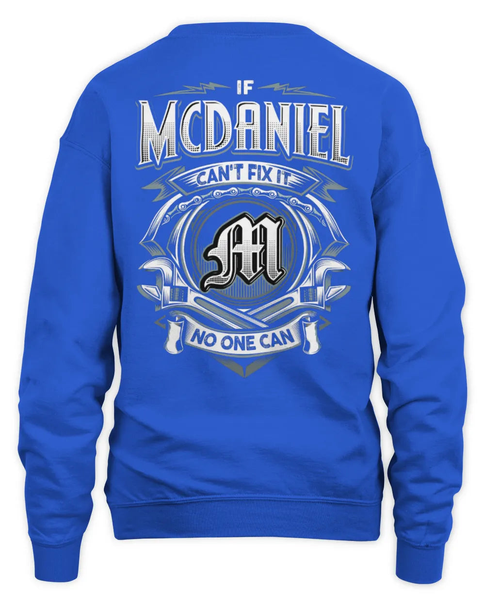 MCDANIEL AP81-K4-626 - Personalized Ahmed Quote Apparel “If Ahmed Can't Fix It, No One Can” - Unisex Sweatshirt - Royal
