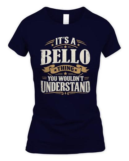 BELLO P08 TH51 - Personalized “It’s a/an [NAME] Thing – You Wouldn’t Understand” Shirt - Women's Standard T-Shirt - Navy