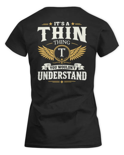 THIN KT06-M008 It’s a [NAME] Thing – You Wouldn’t Understand | Personalized Vintage T-Shirt - Women's Standard T-Shirt - Black
