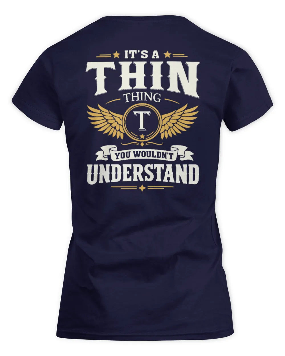 THIN KT06-M008 It’s a [NAME] Thing – You Wouldn’t Understand | Personalized Vintage T-Shirt - Women's Standard T-Shirt - Navy