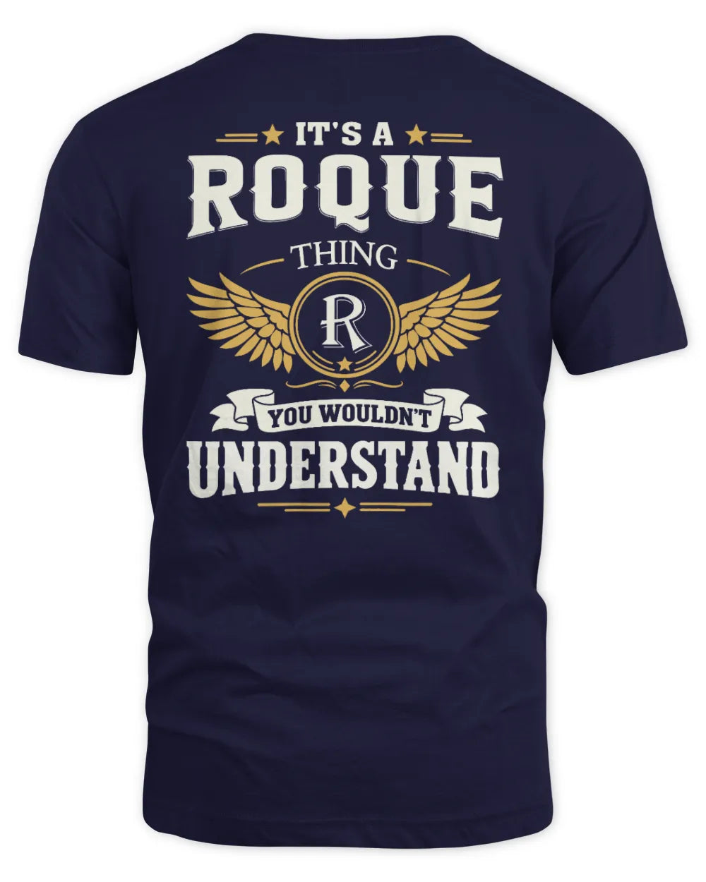 ROQUE KT06-M008 It’s a [NAME] Thing – You Wouldn’t Understand | Personalized Vintage T-Shirt - Unisex Standard T-Shirt - Navy