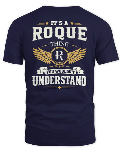 ROQUE KT06-M008 It’s a [NAME] Thing – You Wouldn’t Understand | Personalized Vintage T-Shirt - Unisex Standard T-Shirt - Navy