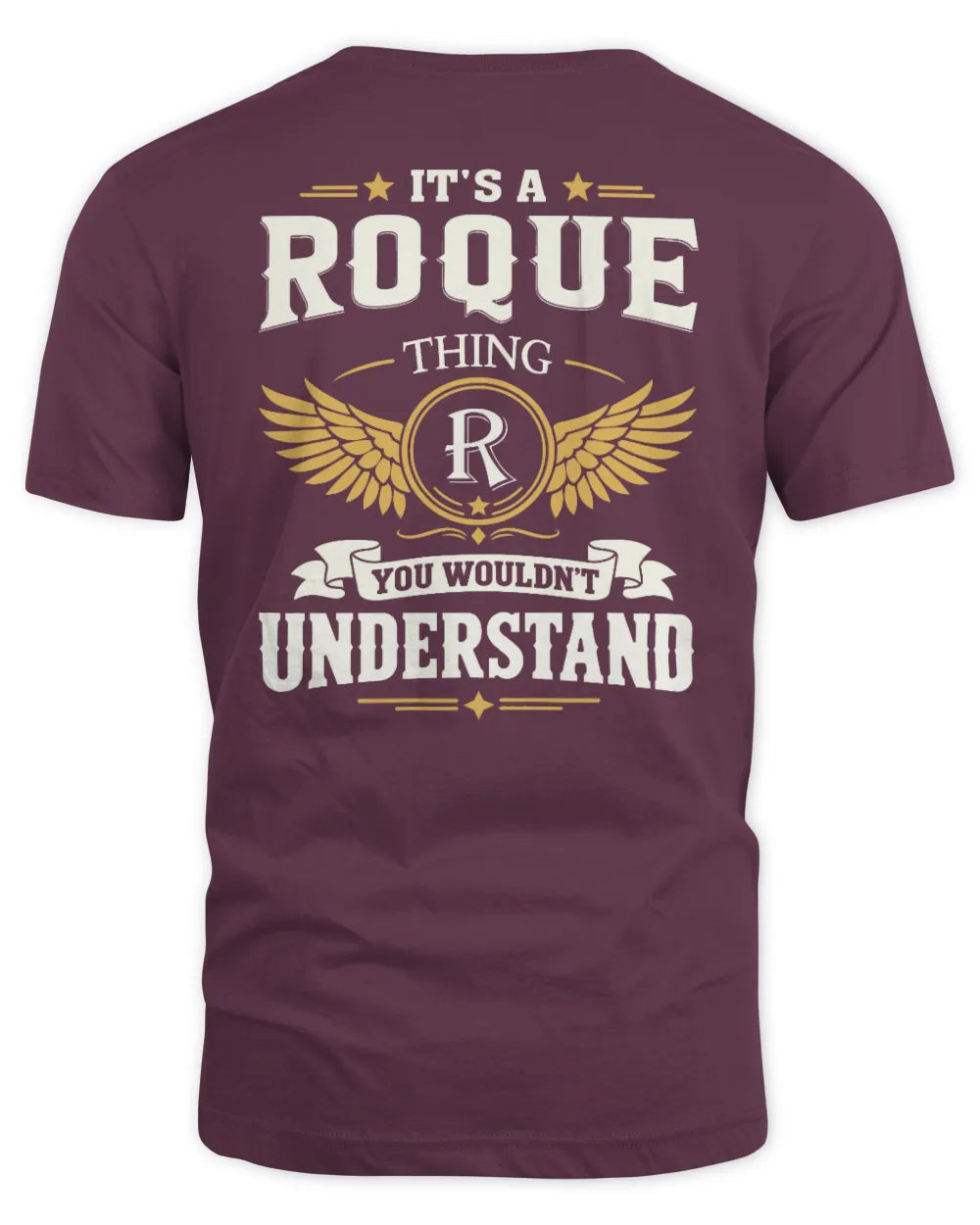 ROQUE KT06-M008 It’s a [NAME] Thing – You Wouldn’t Understand | Personalized Vintage T-Shirt - Unisex Standard T-Shirt - Maroon