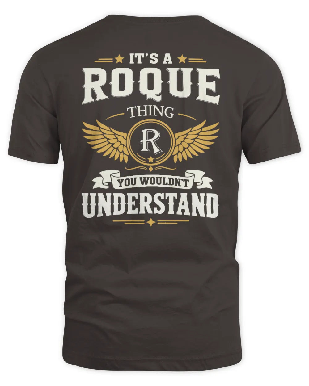 ROQUE KT06-M008 It’s a [NAME] Thing – You Wouldn’t Understand | Personalized Vintage T-Shirt - Unisex Standard T-Shirt - Dark Chocolate
