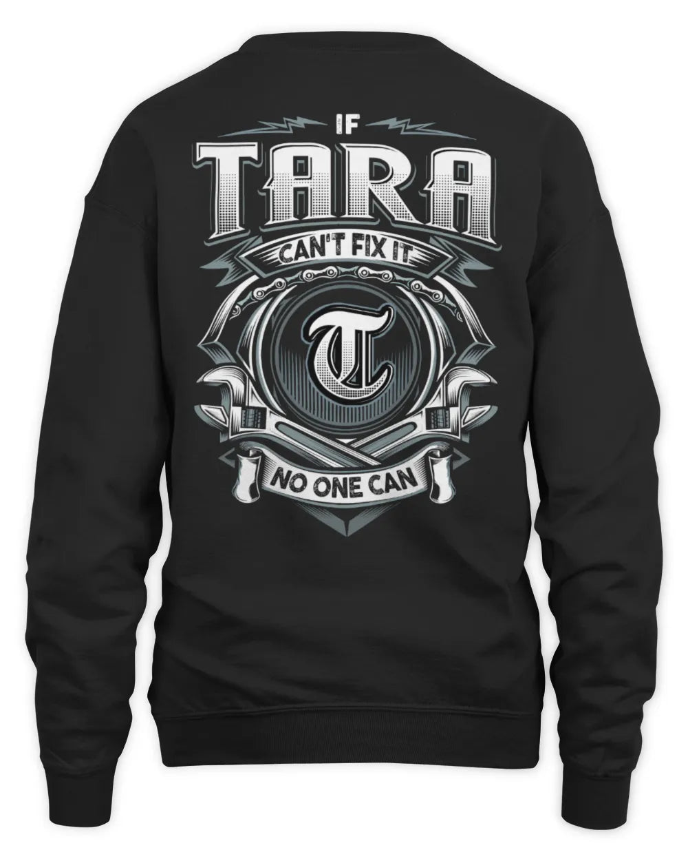 TARA AP81-K4-626 - Personalized Ahmed Quote Apparel “If Ahmed Can't Fix It, No One Can” - Unisex Sweatshirt - Black