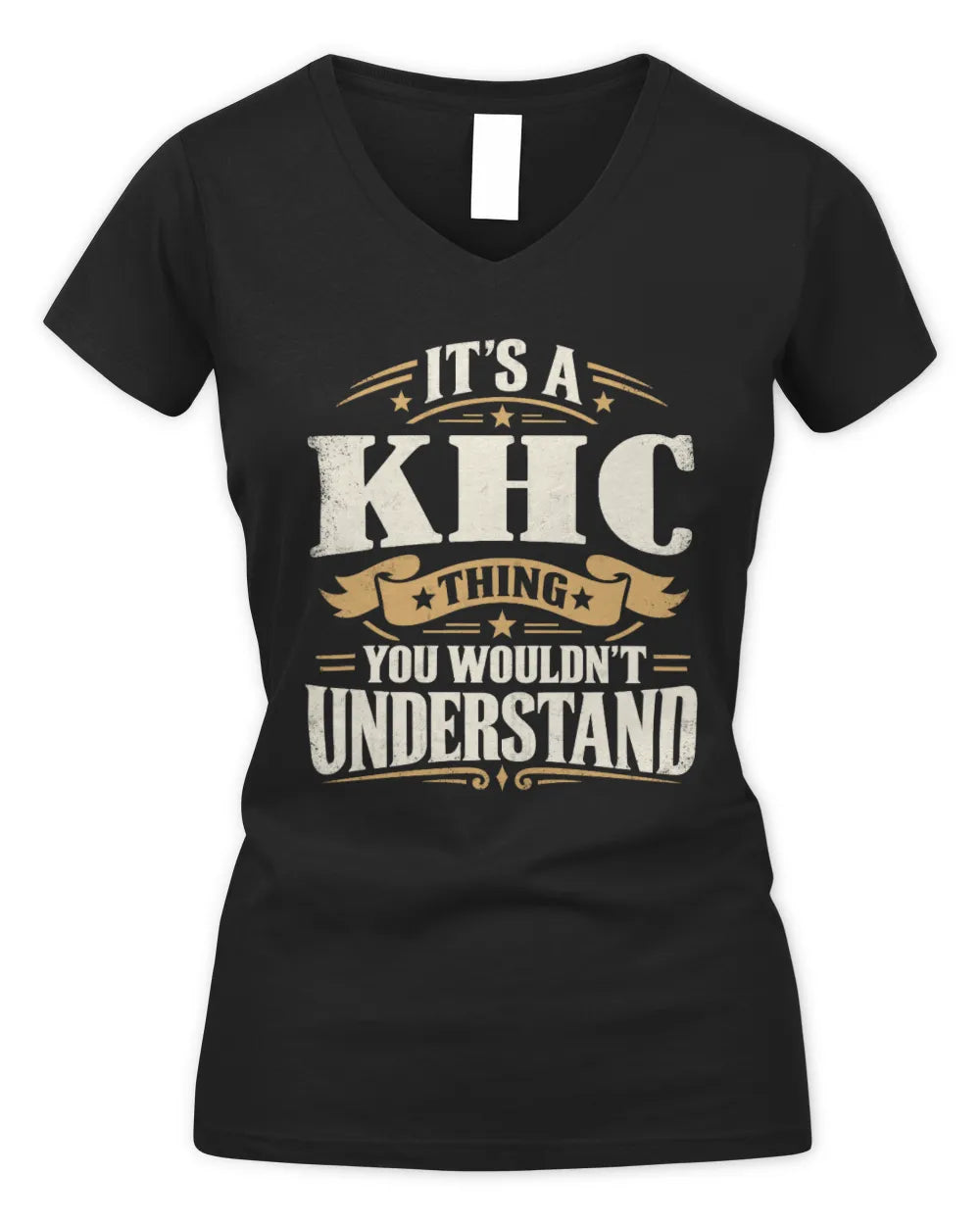 KHC P08 TH51 - Personalized “It’s a/an [NAME] Thing – You Wouldn’t Understand” Shirt - Women's V-Neck T-Shirt - Black