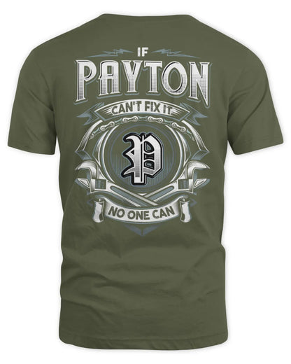 PAYTON AP81-K4-626 - Personalized Ahmed Quote Apparel “If Ahmed Can't Fix It, No One Can” - Unisex Standard T-Shirt - Military Green