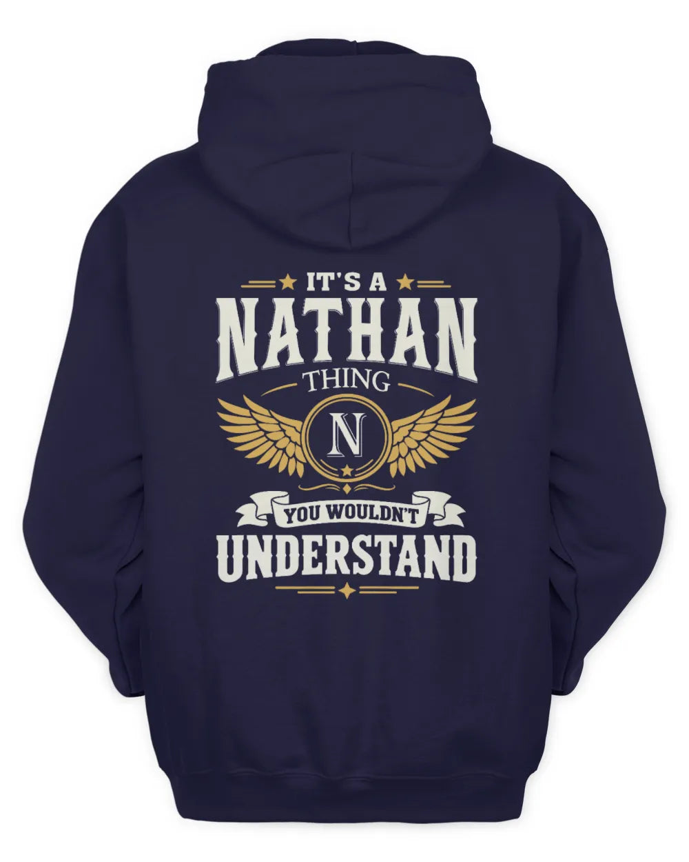 NATHAN KT06-M008 It’s a [NAME] Thing – You Wouldn’t Understand | Personalized Vintage T-Shirt - Unisex Hoodie - Navy