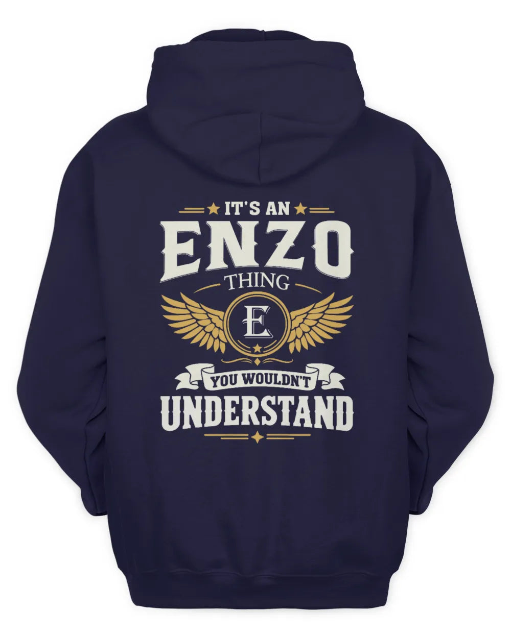 ENZO KT06-M008 It’s a [NAME] Thing – You Wouldn’t Understand | Personalized Vintage T-Shirt - Unisex Hoodie - Navy