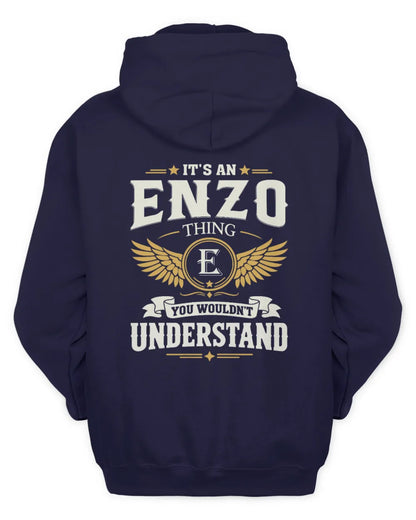 ENZO KT06-M008 It’s a [NAME] Thing – You Wouldn’t Understand | Personalized Vintage T-Shirt - Unisex Hoodie - Navy