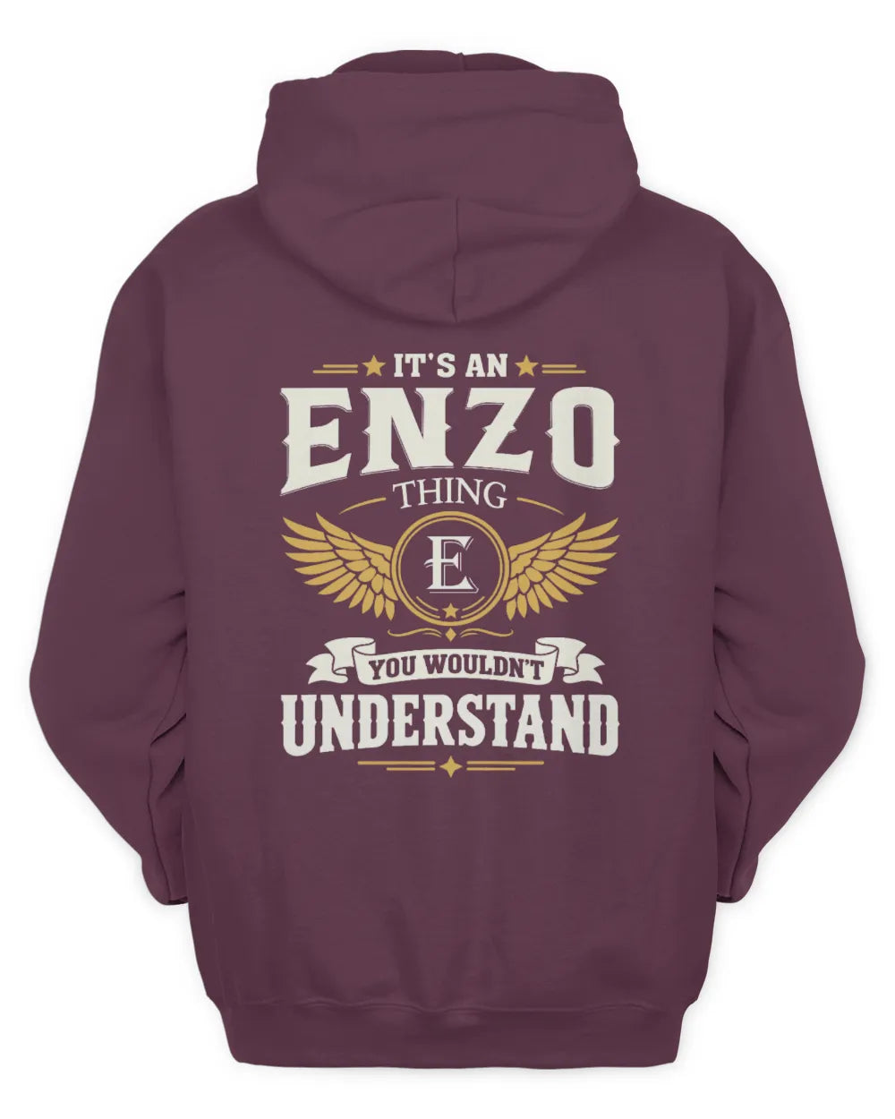 ENZO KT06-M008 It’s a [NAME] Thing – You Wouldn’t Understand | Personalized Vintage T-Shirt - Unisex Hoodie - Maroon