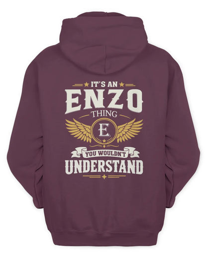 ENZO KT06-M008 It’s a [NAME] Thing – You Wouldn’t Understand | Personalized Vintage T-Shirt - Unisex Hoodie - Maroon